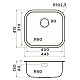 Купить Кухонная мойка Omoikiri Omi 44-IN нержавеющая сталь 4993189 в магазине сантехники Santeh-Crystal.ru