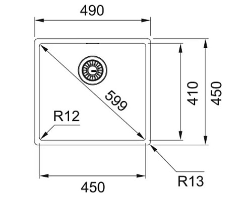 Заказать Кухонная мойка Franke Box BXX 210-45 нержавеющая сталь 127.0679.183 в магазине сантехники Santeh-Crystal.ru