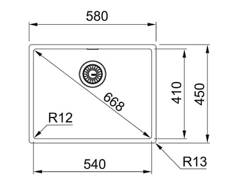 Купить Кухонная мойка Franke Box BXX 210-54 нержавеющая сталь 127.0677.190 в магазине сантехники Santeh-Crystal.ru