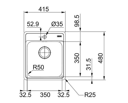 Заказать Кухонная мойка Franke Bell BCX 610-42 TL полированная сталь 101.0689.880 в магазине сантехники Santeh-Crystal.ru