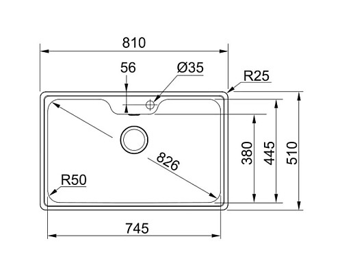 Заказать Кухонная мойка Franke Bell BCX 610-81 TL полированная сталь 101.0689.879 в магазине сантехники Santeh-Crystal.ru