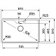 Заказать Кухонная мойка Franke Bell BCX 610-81 TL полированная сталь 101.0689.879 в магазине сантехники Santeh-Crystal.ru