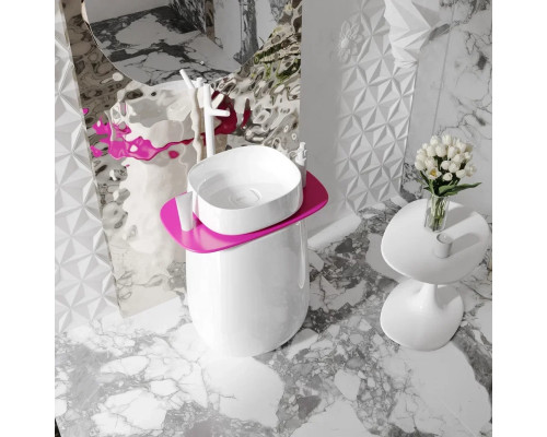 Раковина Salini S-Sense Oriente Totem 1303101GF 70x49 см, напольная, покраска по RAL глянец полностью