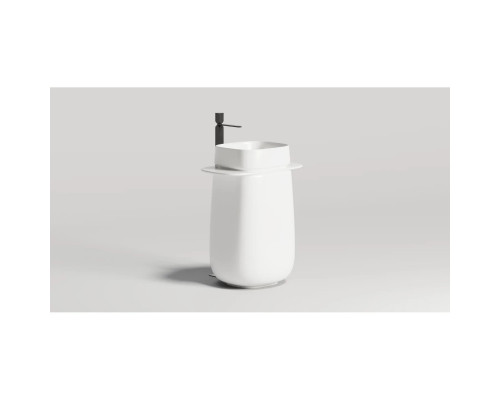 Раковина Salini S-Sense Oriente Totem 1303101M 70x49 см, напольная, белый матовый