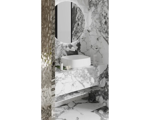 Раковина-чаша Salini S-Sense Oriente Bowl 1109102G 45x40,5 см, накладная, белый глянец