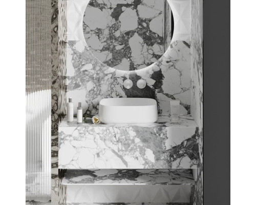 Раковина-чаша Salini S-Sense Oriente Bowl 1109102M 45x40,5 см, накладная, белый матовый