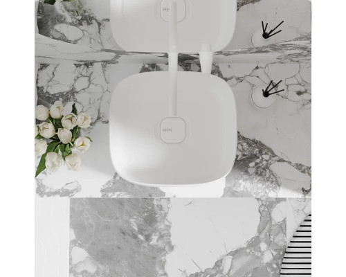 Раковина-чаша Salini S-Sense Oriente Bowl 1109102M 45x40,5 см, накладная, белый матовый