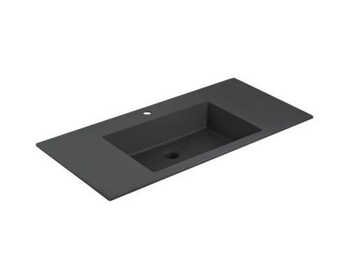 Раковина Vincea VCB-13100B 100x48 см, накладная, черный матовый