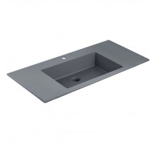 Раковина Vincea VCB-13100G 100x48 см, накладная, серый матовый