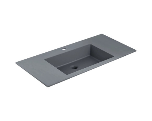 Раковина Vincea VCB-13100G 100x48 см, накладная, серый матовый