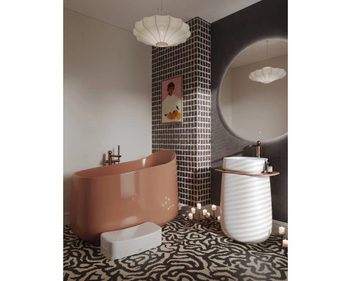 Раковина Salini S-Sense Oriente Totem 1303101MF 70x49 см, напольная, покраска по RAL матовый полностью