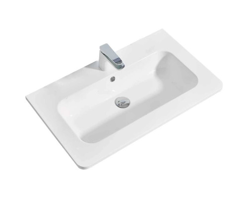 Раковина Vincea VCB-1A800W 80x48 см, накладная, белый