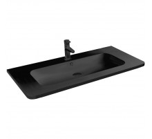 Раковина Vincea VCB-1RA100B 100x48 см, накладная, черный