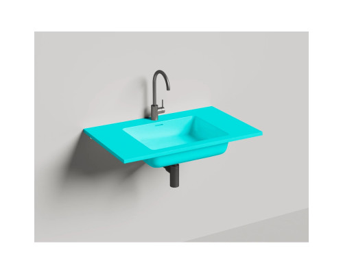 Раковина Salini S-Stone Onda 1402201MF 80x50 см, подвесная, покраска по RAL матовый полностью