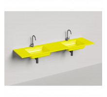 Раковина Salini S-Stone Onda 1402202MF 180x50 см, подвесная, покраска по RAL матовый полностью