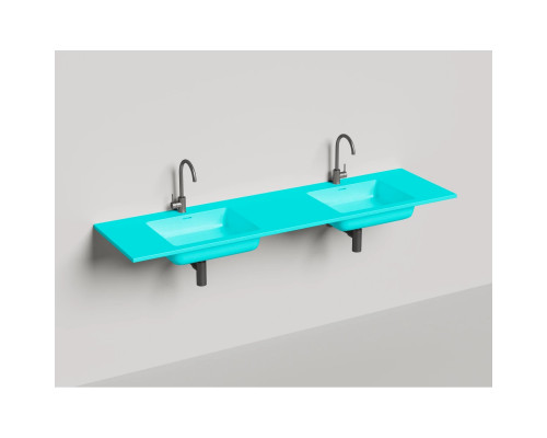 Раковина Salini S-Stone Onda 1402202MF 180x50 см, подвесная, покраска по RAL матовый полностью