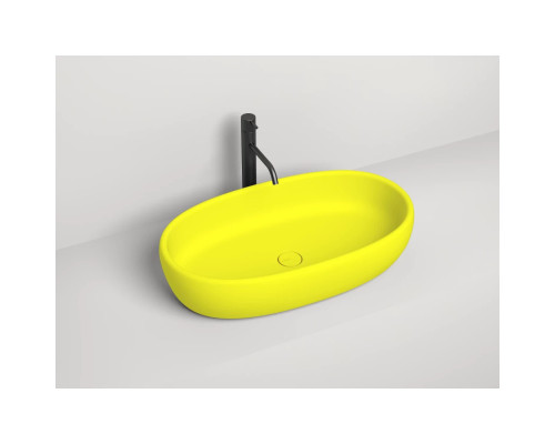 Раковина-чаша Salini S-Stone Luce 110721MF 69x39,5 см, накладная, покраска по RAL матовый полностью