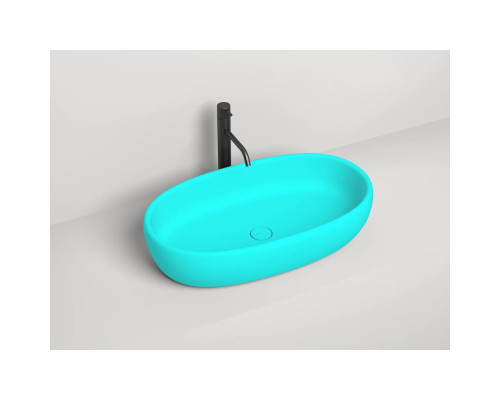 Раковина-чаша Salini S-Stone Luce 110721MF 69x39,5 см, накладная, покраска по RAL матовый полностью