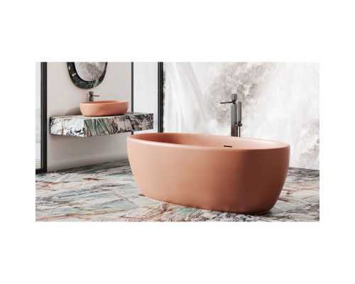 Раковина-чаша Salini S-Stone Luce 110721MF 69x39,5 см, накладная, покраска по RAL матовый полностью