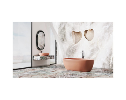 Раковина-чаша Salini S-Stone Luce 110721MF 69x39,5 см, накладная, покраска по RAL матовый полностью