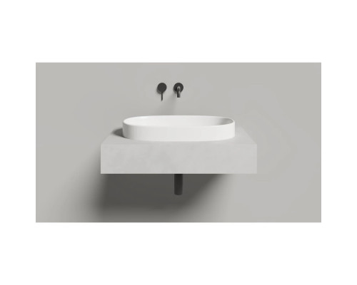 Раковина Salini S-Stone Greca 1803201M 64,5x38,5 см, встраиваемая сверху, белый матовый
