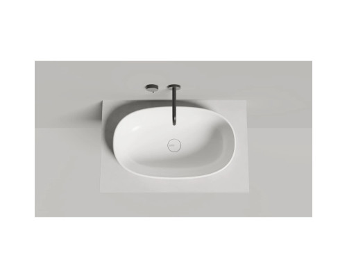 Раковина Salini S-Stone Greca 1803201M 64,5x38,5 см, встраиваемая сверху, белый матовый