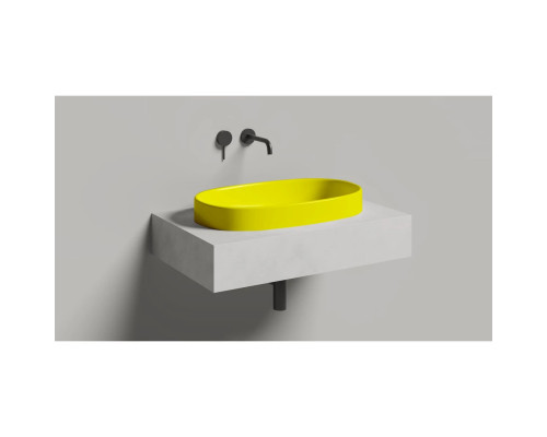 Раковина Salini S-Stone Greca 1803201MF 64,5x38,5 см, встраиваемая сверху, покраска по RAL матовый полностью