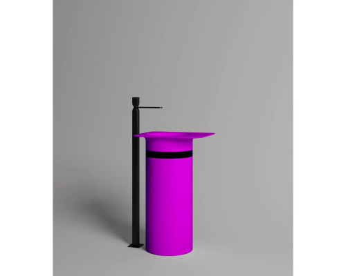 Раковина Salini S-Stone Ninfea 01 130221MF 54x44, см, напольная, покраска по RAL матовый полностью