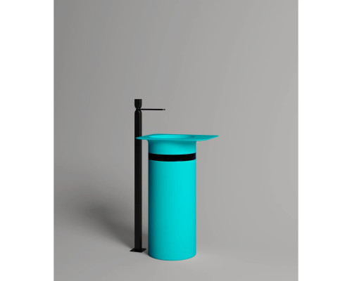 Раковина Salini S-Stone Ninfea 01 130221MF 54x44, см, напольная, покраска по RAL матовый полностью