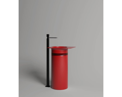 Раковина Salini S-Stone Ninfea 01 130221MF 54x44, см, напольная, покраска по RAL матовый полностью