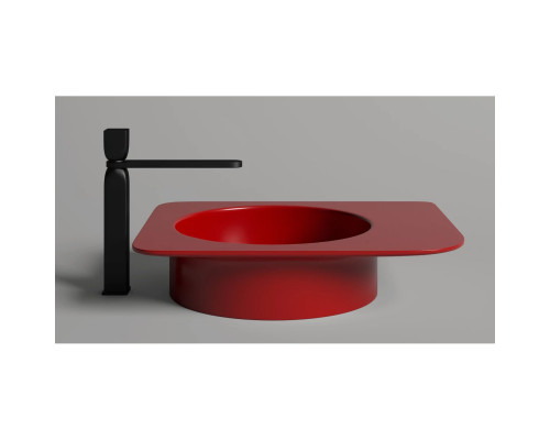 Раковина-чаша Salini S-Stone Ninfea 02 110521MF 54x44,7 см, накладная, покраска по RAL матовый полностью