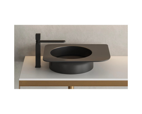 Раковина-чаша Salini S-Stone Ninfea 02 110521MF 54x44,7 см, накладная, покраска по RAL матовый полностью