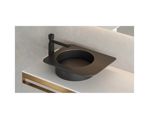 Раковина-чаша Salini S-Stone Ninfea 02 110521MF 54x44,7 см, накладная, покраска по RAL матовый полностью