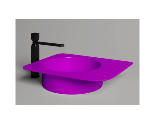 Раковина-чаша Salini S-Stone Ninfea 02 110521MF 54x44,7 см, накладная, покраска по RAL матовый полностью