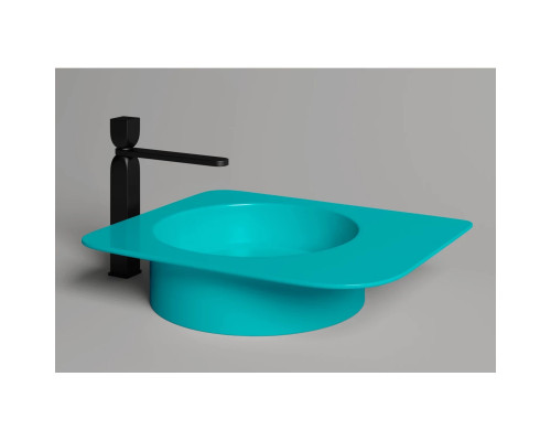 Раковина-чаша Salini S-Stone Ninfea 02 110521MF 54x44,7 см, накладная, покраска по RAL матовый полностью