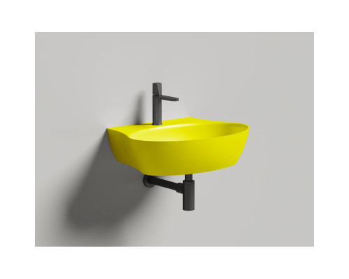 Раковина-чаша Salini S-Sense Alda Wall 01 140311GF 58x45 см, накладная, подвесная, покраска по RAL глянец полностью