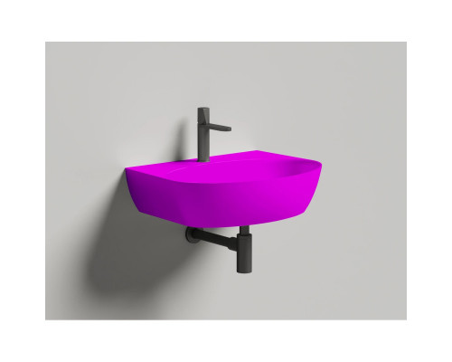 Раковина-чаша Salini S-Sense Alda Wall 02 140312GF 58x45 см, накладная, подвесная, покраска по RAL глянец полностью