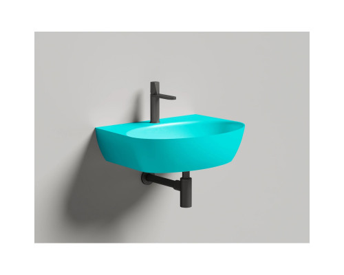 Раковина-чаша Salini S-Sense Alda Wall 02 140312GF 58x45 см, накладная, подвесная, покраска по RAL глянец полностью