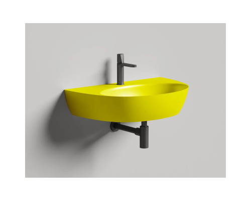 Раковина-чаша Salini S-Sense Alda Wall 03 140313GF 71x45 см, накладная, подвесная, покраска по RAL глянец полностью