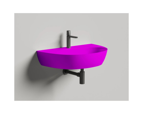 Раковина-чаша Salini S-Sense Alda Wall 03 140313GF 71x45 см, накладная, подвесная, покраска по RAL глянец полностью