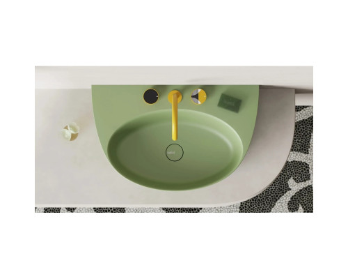 Раковина-чаша Salini S-Sense Alda Wall 03 140313GF 71x45 см, накладная, подвесная, покраска по RAL глянец полностью