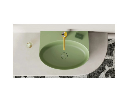 Раковина-чаша Salini S-Sense Alda Wall 02 140312GF 58x45 см, накладная, подвесная, покраска по RAL глянец полностью