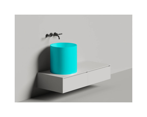 Раковина-чаша Salini S-Sense Armonia 04 130118GF 46x46 см, накладная, покраска по RAL глянец полностью