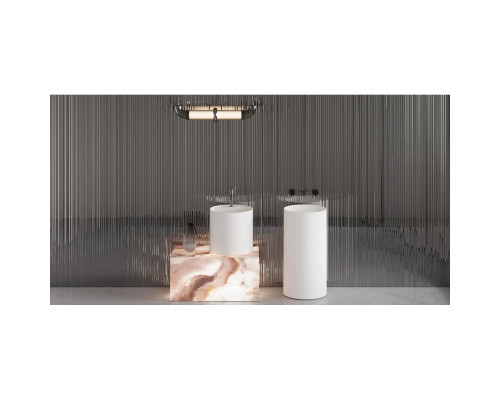 Раковина Salini S-Sense Armonia Round 01 130411G 46x46 см, напольная, белый глянец