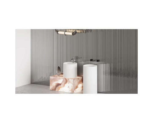 Раковина Salini S-Stone Armonia Round 01 130421M 46x46 см, напольная, белый матовый