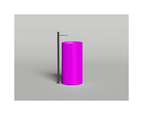 Раковина Salini S-Sense Armonia Round 01 130411GF 46x46 см, напольная, покраска по RAL глянец полностью