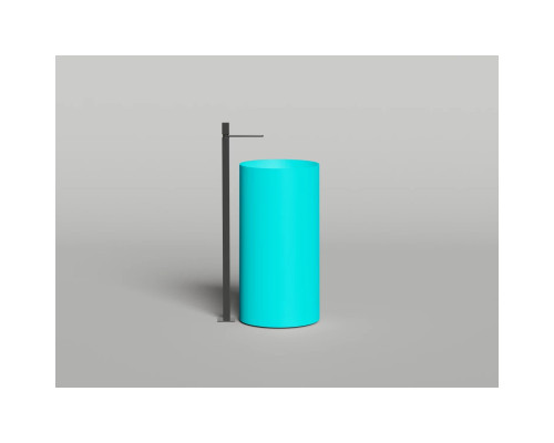 Раковина Salini S-Stone Armonia Round 01 130421MF 46x46 см, напольная, покраска по RAL матовый полностью