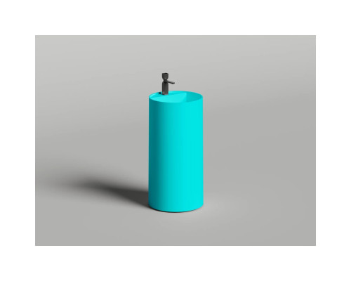 Раковина Salini S-Stone Armonia Round Top 01 130421TMF 46x46 см, напольная, покраска по RAL матовый полностью