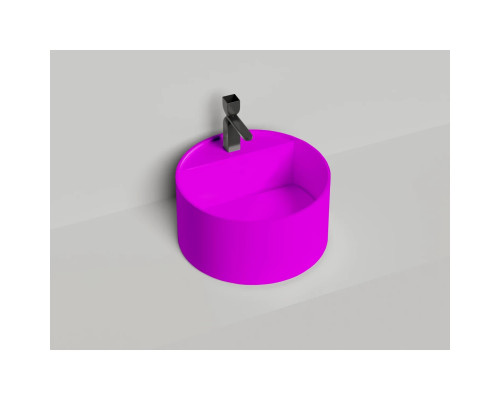 Раковина-чаша Salini S-Stone Armonia Round Top 02 130422TMF 45x45 см, накладная, покраска по RAL матовый полностью