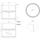 Раковина-чаша Salini S-Sense Armonia Round 03 130413GF 45x45 см, накладная, покраска по RAL глянец полностью